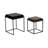 Set of Two Metal Nested Side Accent Tables