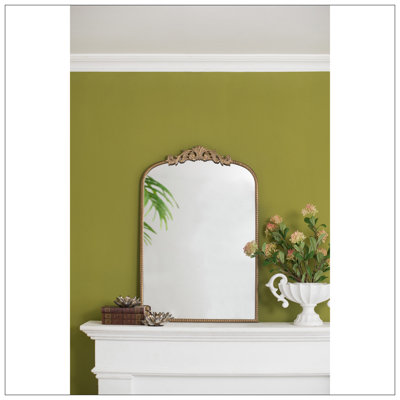 Arch Mirror, Baroque Inspired Wall Decor For Bathroom Bedroom Living Room
