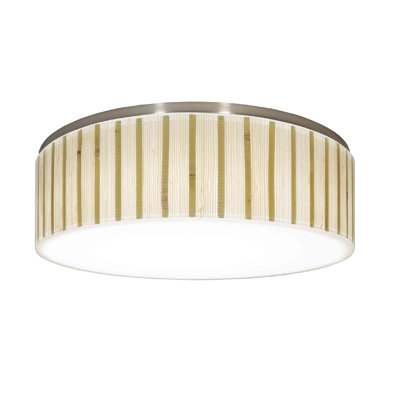 Abat-jour tambour en résine de couleur beige recesso Galleria