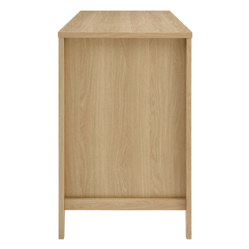 Oak Wood Office Desk with Drawer and Keyboard Tray
