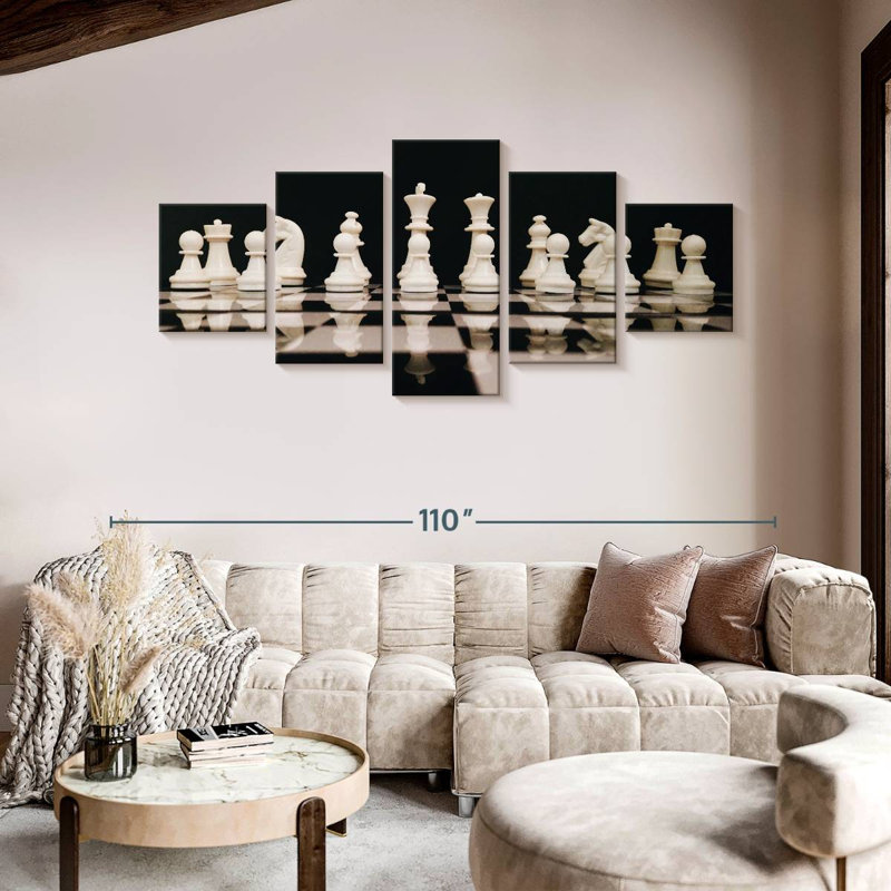 Chess Game, 42" H x 92" W