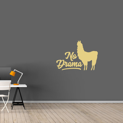 Décalcomanie murale llama anti-fiction