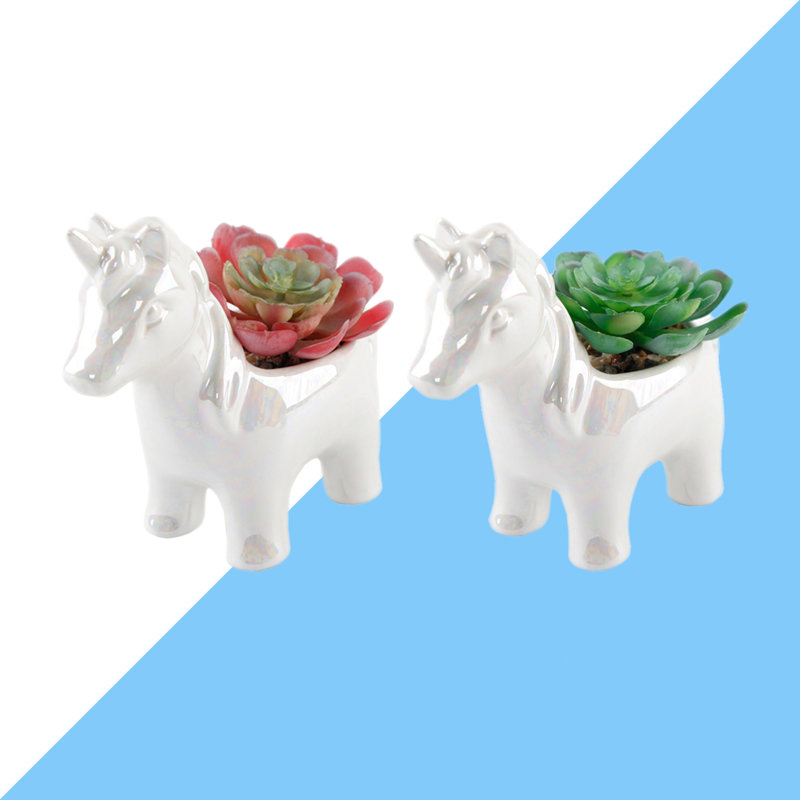 Plante grasse artificielle en pot 2 po, Perle