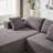Modern Chenille Upholstered Sectional Sofa Couch Set-119729079