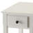 Rectangular White Accent Table - Solid Wood For Long-lasting Use And Storage With Texture Adding Depth Interest To Your Space-671955430