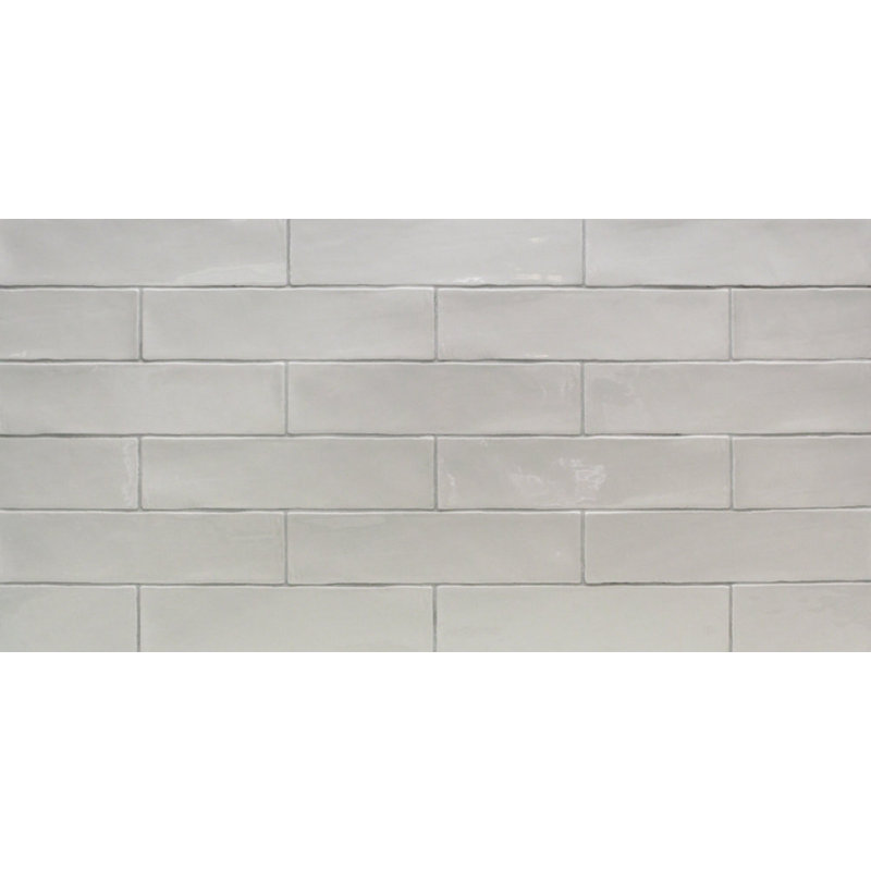 Lancaster 3x12 Polished Ceramic Subway Tile, Gray