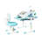 Aleasha Kids table and Chair Set, Height-Adjustable, with Led Lamps and 60° Tilting Tabletop and Storage Drawer-1638411410