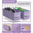 Sorbus Narrow Dresser with 5 Drawers - Vertical Slim Storage Chest of Drawers with Steel Frame, Wood Top & Easy Pull Fabric Bins for Small Spaces, Closets, Bedrooms, Bathrooms & Laundry, Purple-121335646