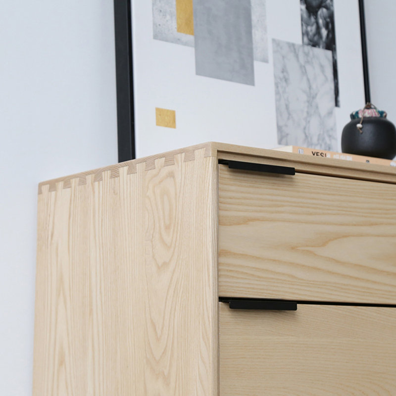 Commode d'appoint en bois simple et moderne