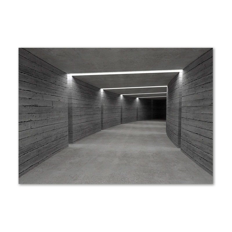 Concrete Tunnel - Wrapped Canvas Print