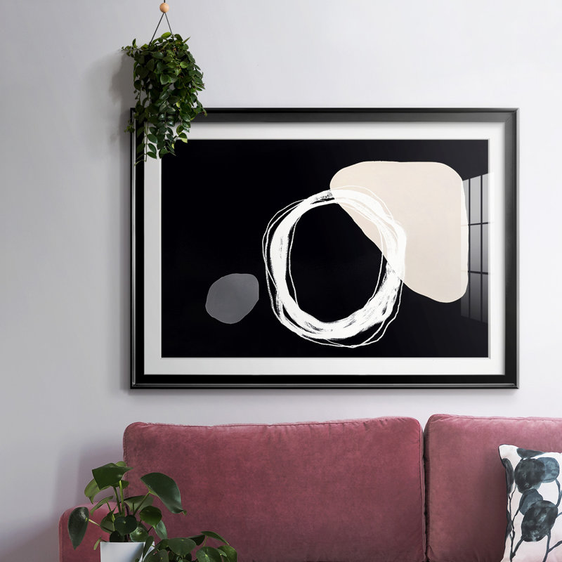 «Simply Stated III», encadré, impression encadrée avec biseau mat et verre, Noir, H 27 po x l 39 po x P 1,5 po