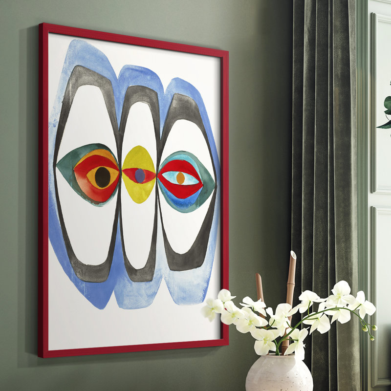 Magic Tricks IV Framed Print - Solid Wood, Red, 10" H x 8" W