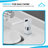 KBFmore 350ml Square Stainless Steel Kitchen Sink Soap Lotion Dispenser 360 Degree Swivels Pump Head