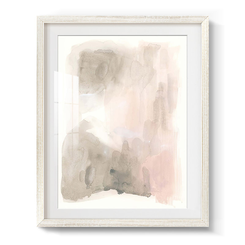 Rose stalagmite I - impression encadrée, H 28,5 po x l 20,5 po, Blanc