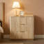 Commode de rangement avec 3 tiroirs, forme ondulée pour la chambre à coucher et le salon