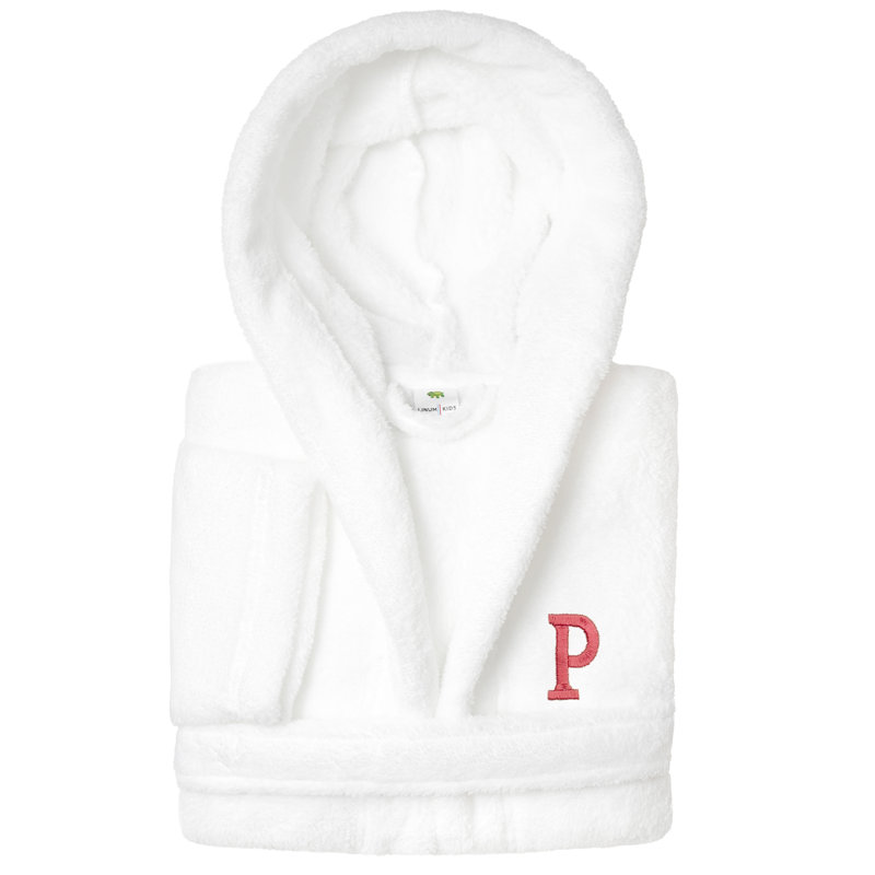 Peignoir à capuche double 100% polyester personnalisé, M, P, Rouge