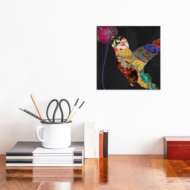 Humming Bird Brocade III by Color Bakery - Wrapped Canvas Print, 30.48 cm H x 30.48 cm W