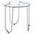 Chrome Round Glass Top End Side Table