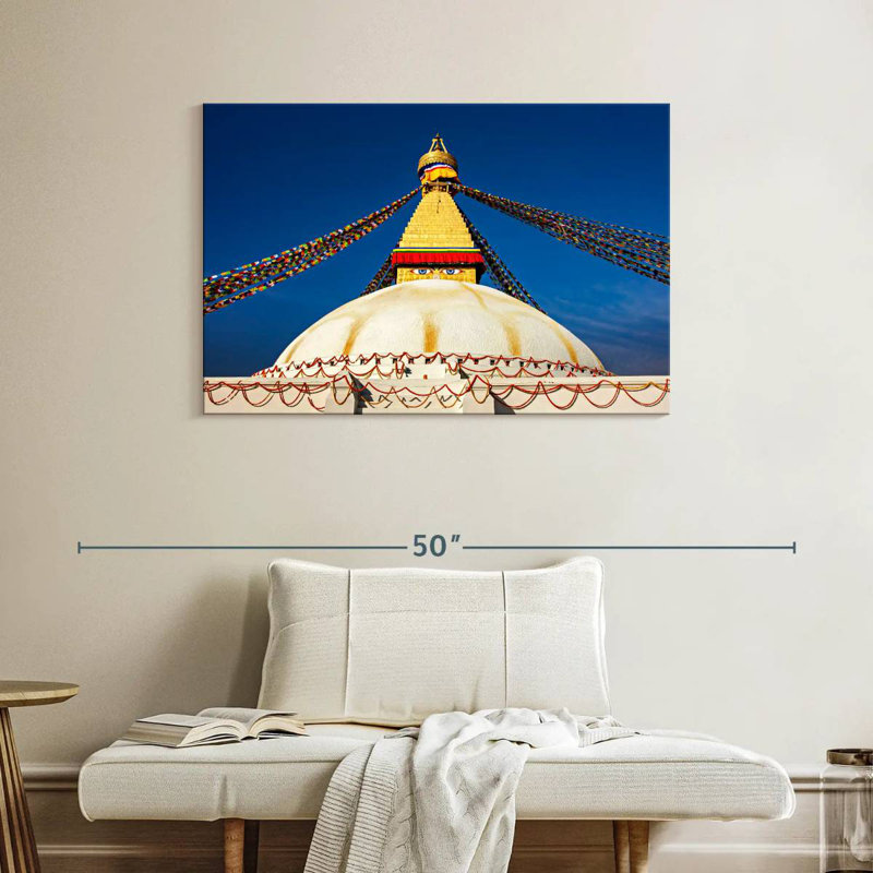 Adella Boudhanath Stupa, 26" H x 39" W