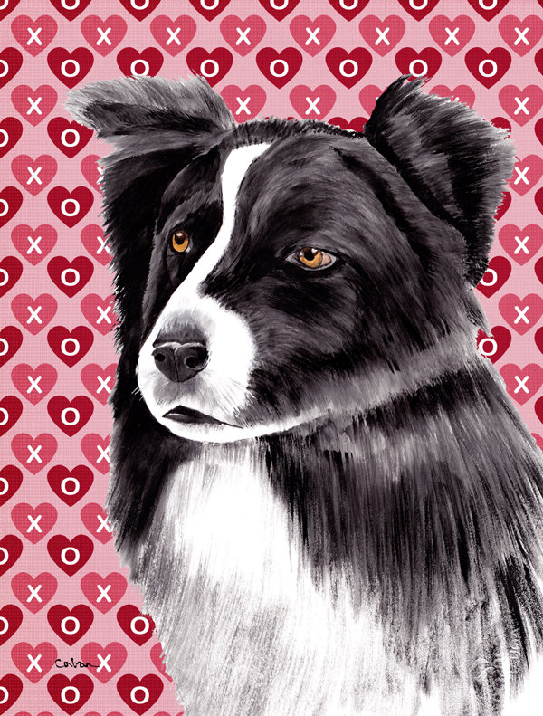 Drapeau de jardin Varastad, Border collie