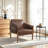 Salma 27.6" W Vegan Leather Upholstered Armchair-812535817