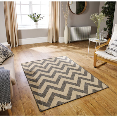 Hinderikus Machine Woven Grey Indoor Rug