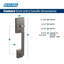 Century Lower Half Handleset and Latitude Door Lever Set (Deadbolt Sold Separately)-59673965-30891189