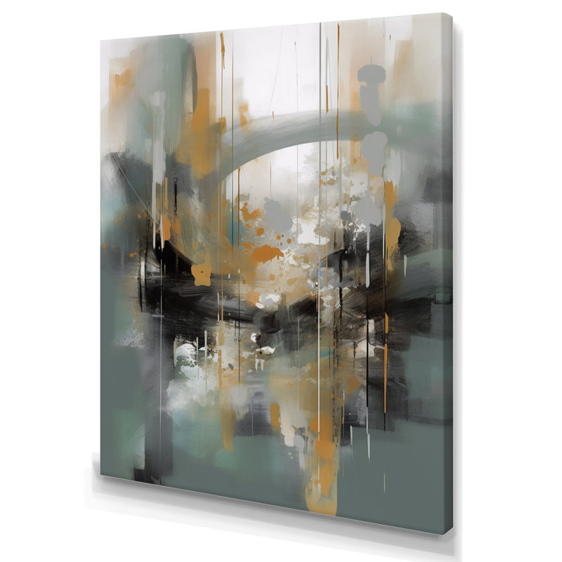 «Henthorn Abstract Design Shapes V», reproduction sur toile, H 20 po x l 12 po x P 1 po, Toile tendue