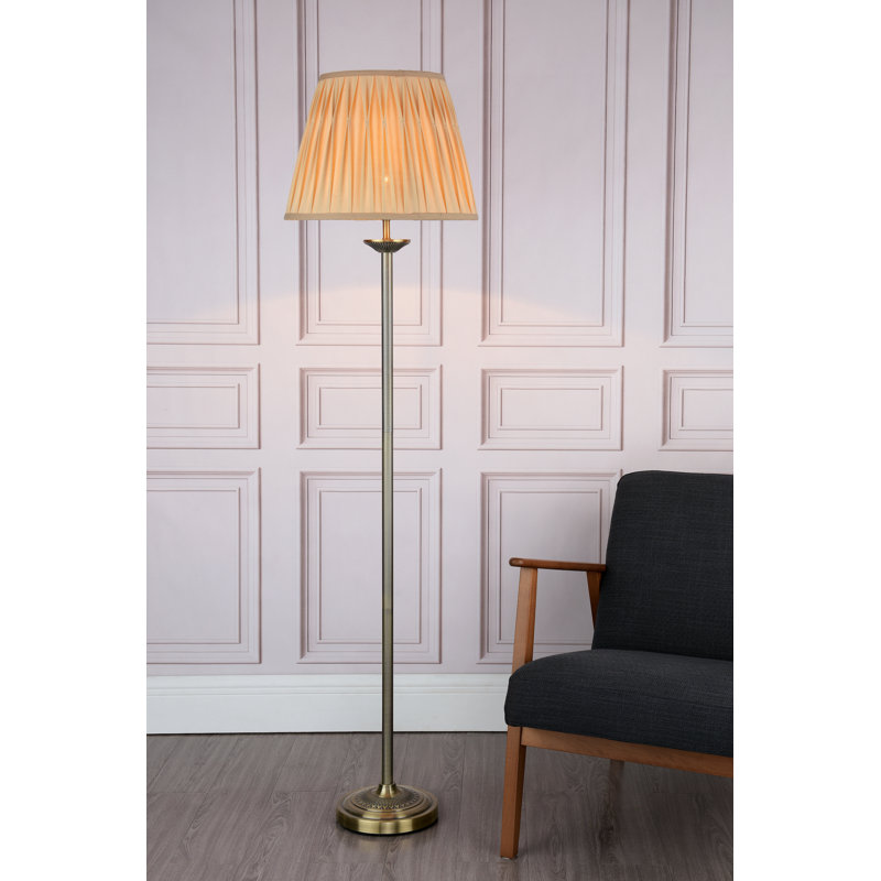 Belvidere 167cm Traditional Floor Lamp, Antique Brass