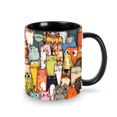 Cat Coffee Mug Ceramic Coffee Cup