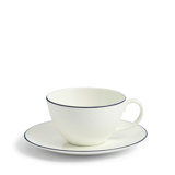 Wedgwood Gio Teacup & Saucer 8.7floz Blue Line