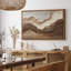 «Neutral Layered Earth Tone Abstract Abstract Modern Organic Design», reproduction d'art encadrée-1648369955-1648369952