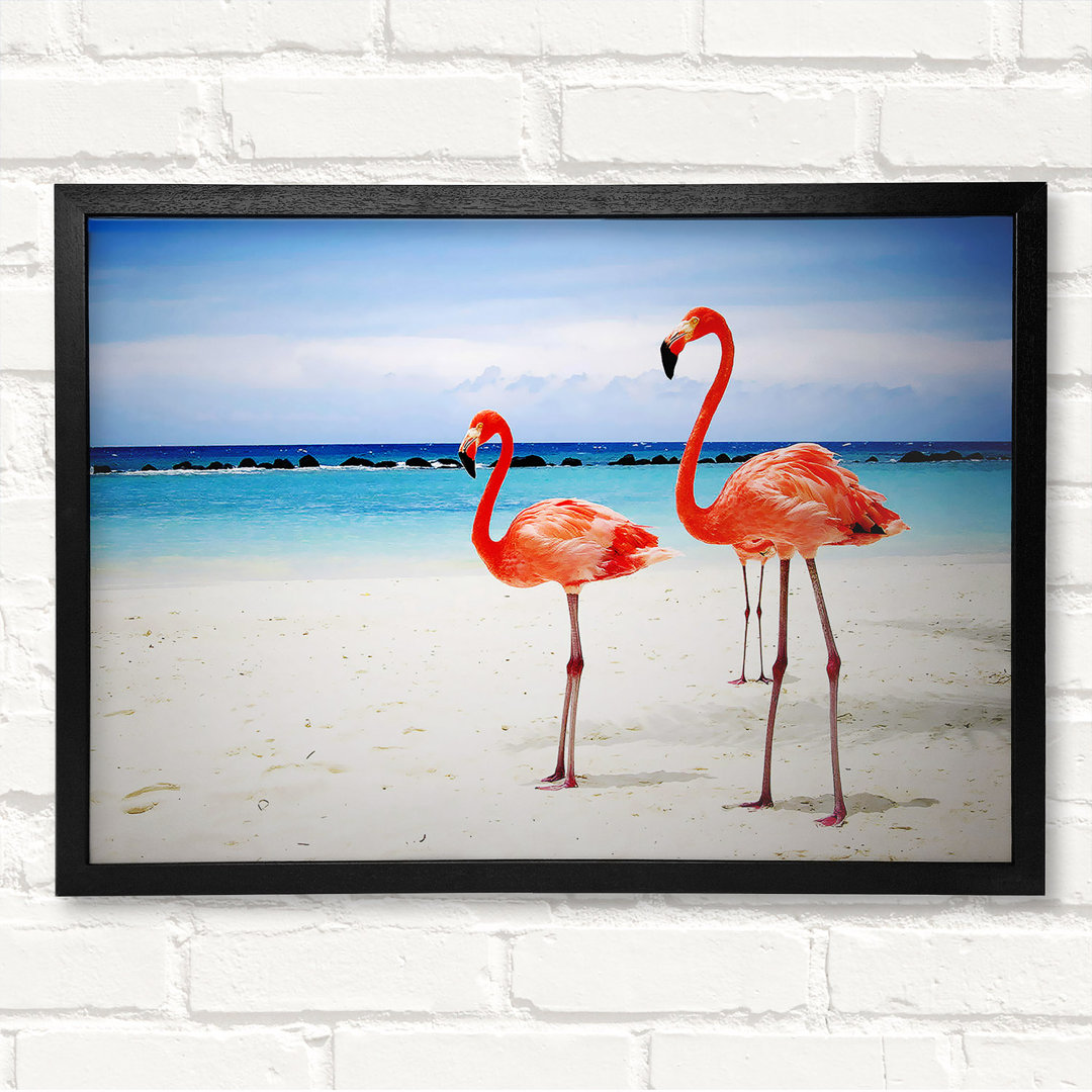 Gerahmtes Bild Flamingo Paradise