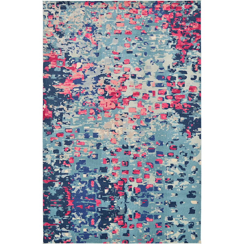 Meadow Abstract Indoor Rug, Rectangle 5' x 8'