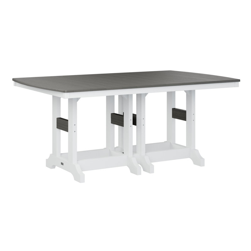 Table de bar rectangulaire berlinoise berlinoise berlinoise classique Berlin, Gris côtier, H 39,5 po x l 72 po x P 44 po