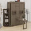Lit escamotable rotatif avec armoire murale cachée, deux tablettes latérales à 3 niveaux, bureau convertible, supports de rangement supplémentaires, lit mural multifonctionnel peu encombrant-714665347