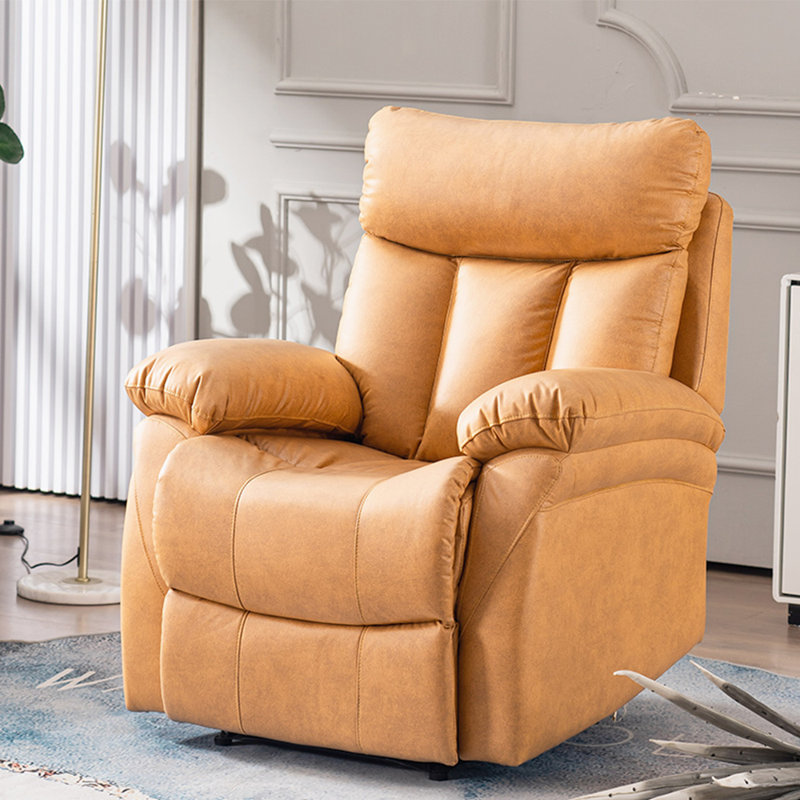 Simple fashion lazy home leisure recliner, Orange