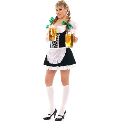 Oktoberfest Beer Garden Babe Girl Serveuse Standup en carton