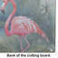 Flamingo Glass Cutting Board Large
