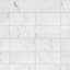 Classico Carrara 6" x 3" Matte Ceramic Bullnose Tile Trim in White/Gray