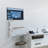 Adjustable Computer Monitor Screen Wall Mount with Keyboard Holder