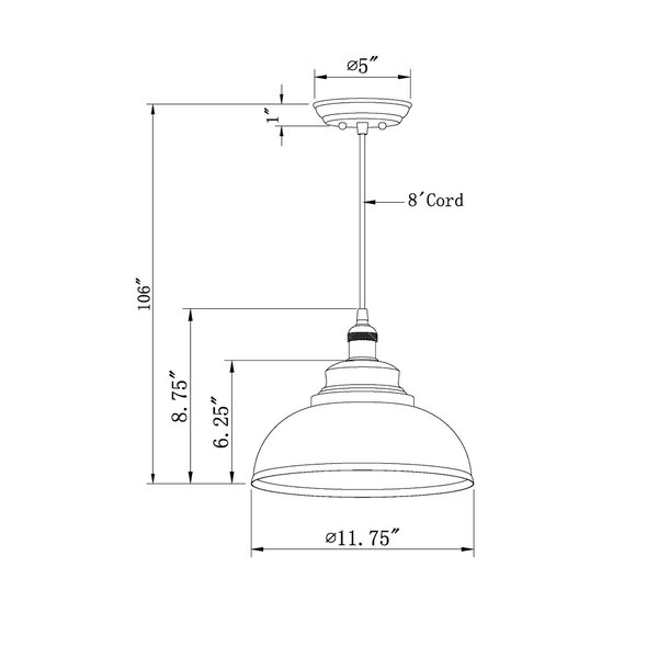 Andover Mills™ Tova 1 - Light Pendant & Reviews | Wayfair