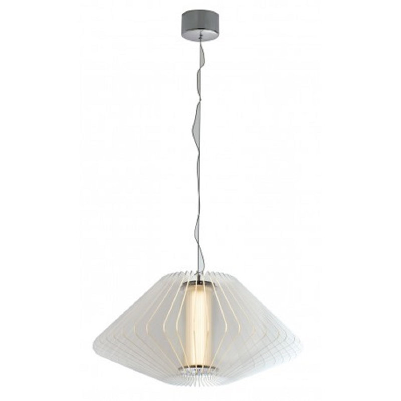 Fenske 1 - Light Chrome LED Schoolhouse Pendant
