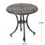 Table d'extérieur 19 po en fonte d'aluminium avec touche traditionnelle