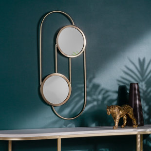 Abel Brass Round Wall Mirror 48