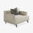Ensemble de salon Hollynd Coussin moderne en coton et lin avec coussins