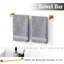 Ensemble de fixation murale de salle de bain 20 pièces SUS304 avec porte-serviettes 23,6 po-130411557