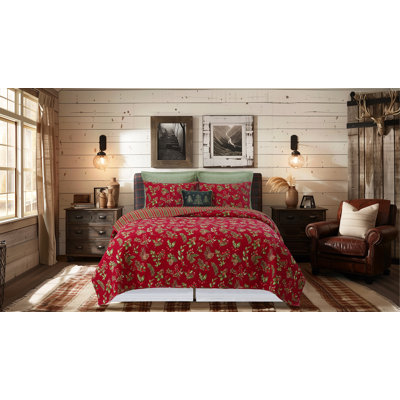 Maureen Floral King 3-Piece Quilt Bedding Set