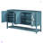 Elegant Retro Console Table/Storage Cabinet/Sideboard With Mirrored Doors-1097788167