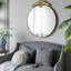 Miroir rond en fer